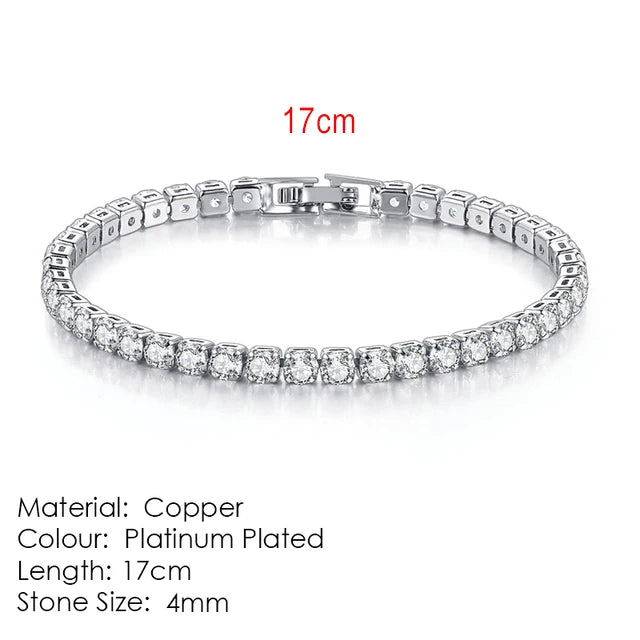 StoneAge Luxe Zirconia Link Bracelet – Unisex