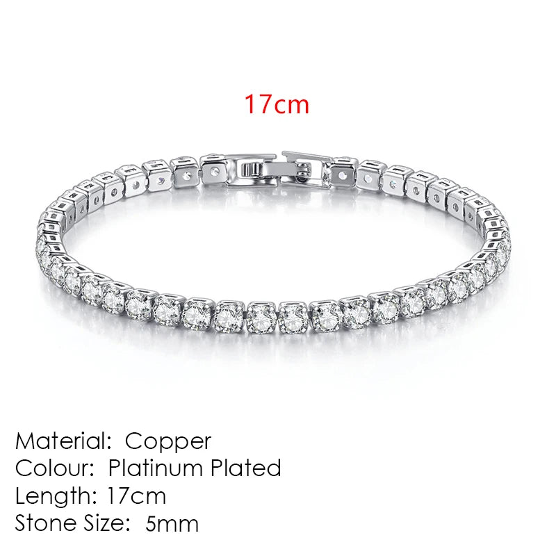 StoneAge Luxe Zirconia Link Bracelet – Unisex