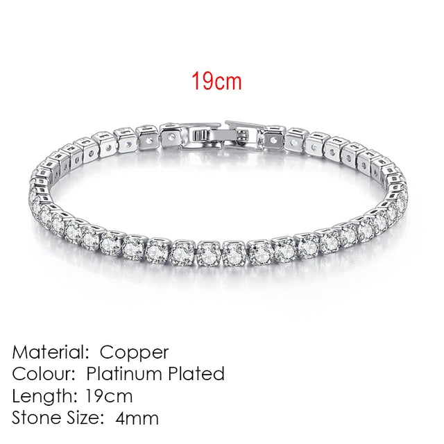StoneAge Luxe Zirconia Link Bracelet – Unisex
