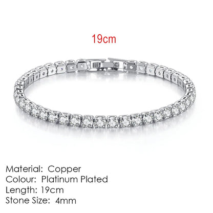 StoneAge Luxe Zirconia Link Bracelet – Unisex