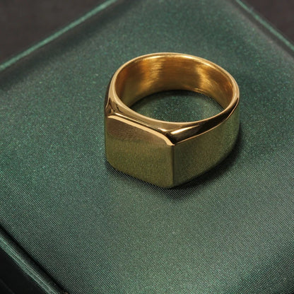 Monarch Square Ring – Modern authority in style.