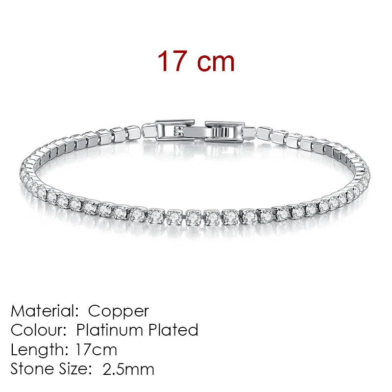 StoneAge Luxe Zirconia Link Bracelet – Unisex