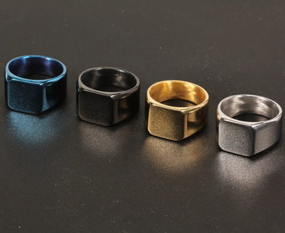 Monarch Square Ring – Modern authority in style.