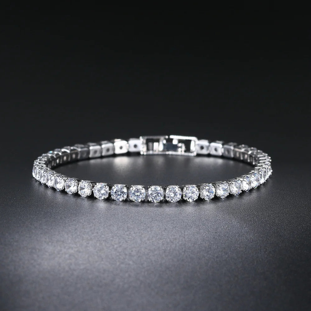 StoneAge Luxe Zirconia Link Bracelet – Unisex