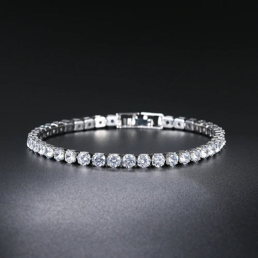 StoneAge Luxe Zirconia Link Bracelet – Unisex