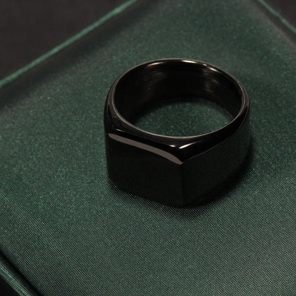 Monarch Square Ring – Modern authority in style.